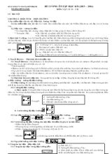 Đề cương ôn tập học kì I (2015  2016) môn Vật lý 11 trường THPT Tây Sơn